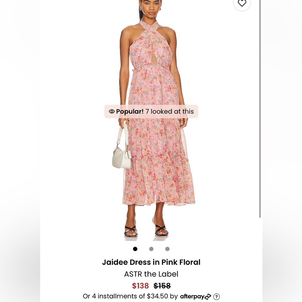 ASTR the Label Jaidee Dress in Pink Floral